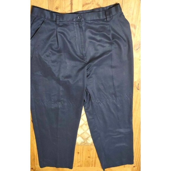 Style & Company Petite Womens Pants Dark Navy Blue Size 16P Regular Fit - Picture 2 of 10